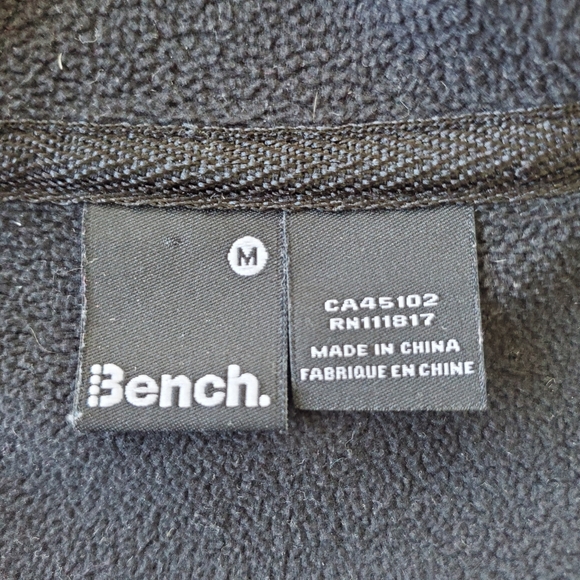 Bench Zip Up Hoodie Women's Size Medium Zip Sweatshirt Colour Block Grey Black - Picture 12 of 16